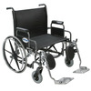 Bariatric Wheelchair Sentra Heavy Duty Full Length Arm Elevating Legrest Black Upholstery 24 Inch Seat Width Adult 500 lbs. Weight Capacity, 1/EA