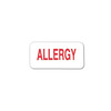 3/4" x 1-1/2" Allergy Alert Label, 100EA/RL