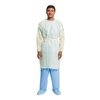 Protective Procedure Gown Halyard Basics One Size Fits Most Yellow NonSterile AAMI Level 2 Disposable, 10/PK