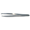 Cilia Forceps BR Surgical Swiss 3-3/4 Inch Length OR / Surgical Grade Stainless Steel NonSterile NonLocking Thumb Handle Straight 3 mm Wide Diagonal Jaws, 1/EA