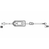 IV Extension Set 11 Inch Tubing 3.4 mL Priming Volume, 1/EA