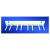 Wolf X-Ray X-Ray Apron Peg Rack Wall Mount 8 Pegs White, 1/EA MON788958EA