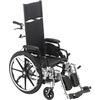 Lightweight Reclining Wheelchair Viper Plus Heavy Duty Dual Axle Desk Length Arm Swing-Away Elevating Legrest Black Upholstery 14 Inch Seat Width Pediatric 250 lbs. Weight Capacity, 1/CS