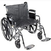 Bariatric Wheelchair Sentra EC Heavy Duty Dual Axle Full Length Arm Elevating Legrest Black Upholstery 20 Inch Seat Width Adult 450 lbs. Weight Capacity, 1/EA