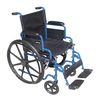 Wheelchair Blue Streak Desk Length Arm Swing-Away Footrest Black Upholstery 18 Inch Seat Width Adult 250 lbs. Weight Capacity, 1/EA