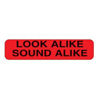 Indeed Pre-Printed Label, Look Alike Sound Alike, 1.63 x 0.4 Inch