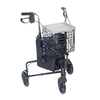 3 Wheel Rollator Deluxe Flame Blue Adjustable Height / Folding Aluminum Frame, 1/EA