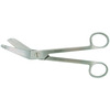 Bandage Scissors BR Surgical Esmarch 8 Inch Length Surgical Grade Stainless Steel NonSterile Finger Ring Handle Angled Blunt Tip / Blunt Tip, 1/EA