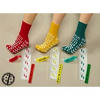 Fall Management Slipper Socks Confetti Treads Large Yellow Above the Ankle, 12 EA/DZ