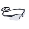 Safety Glasses Jackson Safety® Nemesis Anti-fog Coating Clear Tint Polycarbonate Lens Black Frame Over Ear One Size Fits Most, 1/EA