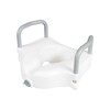 Raised Toilet Seat with Arms Classics 4-1/2 Inch Height White 300 lbs. Weight Capacity, 3/CS