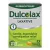 Laxative Dulcolax Tablet 25 per Box 5 mg Strength Bisacodyl USP, 1/BX