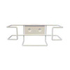 Glove Box Holder Dual Wire Horizontal or Vertical Mounted 1-Box Horizontal / 2-Box Vertical Capacity White 3-1/2 X 3-1/2 X 11 Inch Coated Wire, 1/EA