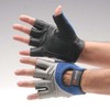 Impact Glove IMPACTO® Half Finger X-Large Black / Blue / Gray Hand Specific Pair, 1/PR