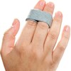 Finger Wrap Splint 3pp® Buddy Loops® Adult One Size Fits Most Hook and Loop Strap Closure Finger Gray, 25/BX