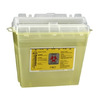 Chemotherapy Waste Container Bemis Sentinel 10 H X 5-1/4 W X 11 D Inch 1.25 Gallon Translucent Yellow Base / Translucent Lid Horizontal Entry, 32 EA/CS