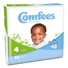 Comfees® Disposable Diapers, Size 4, 124 EA/CS