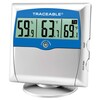 Digital Thermometer / Hygrometer with Alarm Traceable Fahrenheit / Celsius 14° to 140°F (-10° to +60°C) Solid State Sensors Free-standing / Wall Mount Battery Operated