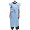 Patient Exam Gown X-Large Blue Disposable, 50/CS