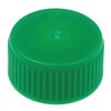 Caplugs Tube Closure Polyethylene Screw Cap Green For 13 mm Tubes, 1000/CS
