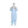 Surgical Gown with Towel Aero Blue Small / Medium Blue Sterile AAMI Level 3 Disposable, 1/EA