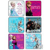 Disney® 75 per Pack Frozen Snowflakes n Slogans Sticker 2-1/2 Inch, 90/PK