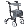 4 Wheel Rollator Nitro Black Adjustable Heigh / Tall / Folding Aluminum Frame, 1/EA