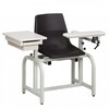 Blood Drawing Chair with Drawer Lab Series ClintonClean Single Adjustable Flip Up Armrest Black, 1/EA