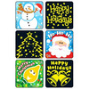 Kids Love Stickers® 75 per Box Merry Christmas Glow-In-The-Dark , Assorted Sticker 2-1/2 Inch, 90/BX
