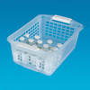 Storage Basket Flip and Stack Semi-Clear Plastic 4-1/2 X 8 X 12-1/4 Inch, 1/EA