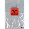 Specimen Transport Bag with Document Pouch Lab-Loc® 14 X 20 Inch Zip Closure Biohazard Symbol NonSterile, 50/PK
