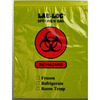 Specimen Transport Bag Lab-Loc® 12 X 15 Inch Zip Closure Biohazard Symbol / Storage Instructions NonSterile, 100/PK