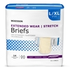 Extended Wear Heavy Absorbency Briefs, Large / X-Large, 56/CS