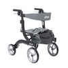 4 Wheel Rollator Nitro Hemi Black Adjustable Height / Folding Aluminum Frame, 1/EA