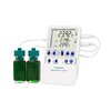 Datalogging Refrigerator / Freezer Thermometer with Alarm Traceable® Memory-Loc™ Fahrenheit / Celsius -58° to +158°F (-50° to +70°C) 2 Glycol Bottle Probes Multiple Mounting