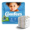 Baby Diaper Comfees Tab Closure Size 4 Disposable Moderate Absorbency, 31/BG