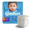 Baby Diaper Comfees Tab Closure Size 5 Disposable Moderate Absorbency, 27/BG, 4BG/CS