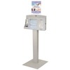 Hygiene Dispensing Station BOWMAN Floor Stand Quartz Beige 18.00 X 18.00 X 59.10 Inch Aluminum / Cold Rolled Steel / PETG Plastic, 1/EA