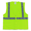 Protective Industrial Products Inc PIP ANSI Class 2 Two-Pocket Zipper Mesh Safety Vest PID3020702ZLYXL