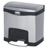 Rubbermaid Commercial Rubbermaid&reg; Commercial Slim Jim&reg; Stainless Steel Step-On Container RCP1901982