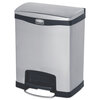 Rubbermaid Commercial Rubbermaid&reg; Commercial Slim Jim&reg; Stainless Steel Step-On Container RCP1901985