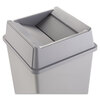 Rubbermaid Commercial Rubbermaid&reg; Commercial Untouchable&reg; Square Swing Top Lid RCP2664GRAY