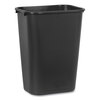 Rubbermaid Commercial Rubbermaid&reg; Commercial Deskside Plastic Wastebasket RCP295700BK