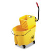 Rubbermaid Commercial Rubbermaid&reg; Commercial WaveBrake&reg; 2.0 Bucket/Wringer Combos RCPFG758088YEL