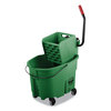 Rubbermaid Commercial Rubbermaid&reg; Commercial WaveBrake&reg; 2.0 Bucket/Wringer Combos RCPFG758888GRN