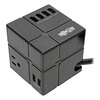 Tripp Lite Tripp Lite Three-Outlet Power Cube Surge Protector with Six USB-A Ports TRPTLP366CUBEUS
