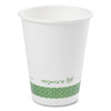 VEGWARE 89-Series Hot Cup, 12 oz, Green/White VEGLV12G