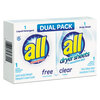 All® Free Clear HE Liquid Laundry Detergent/Dryer Sheet Dual Vending Pack
