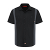 Dickies Men's Industrial Color Block Short-Sleeve Shirt VFI24BKCH-RG-L
