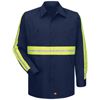 Red Kap Long Sleeve Enhanced Visibility Cotton Work Shirt VFISC30EN-RG-XXL